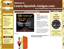 Tablet Screenshot of learn-spanish-amigos.com